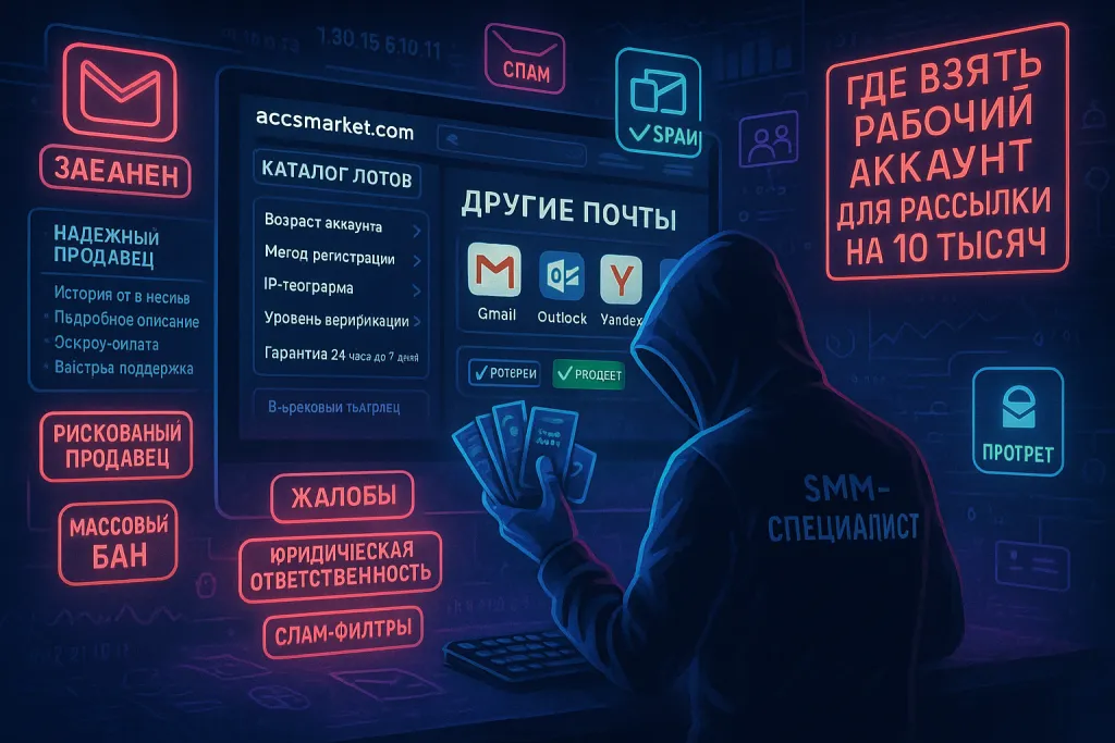 Как выбрать и безопасно купить почтовый аккаунт для массовой рассылки писем в сообществе